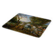 Eintrag der Tiere in die Arche Noah (Brueghel) Schneidebrett (Ecke)