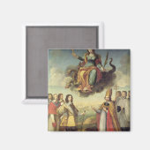 Eintrag von Louis XIII König von Frankreich und Magnet (Vorderseite/Rückseite)