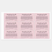 Einträge für benutzerdefinierte Farbskriptlinien L Etiketten (Blatt)