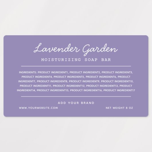 Einträge für benutzerdefinierte Farbskriptlinien L Etiketten (Design 1)