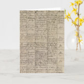 Eintragung Mozarts in das Taufregister, 1756 Karte (Gelbe Blume)