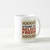 Eintreten für Religionsfreiheit Kaffeetasse (VorderseiteRechts)