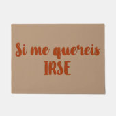 Eintritt Fußabtreter Wenn sich mir gehen quereis (Vorderseite)