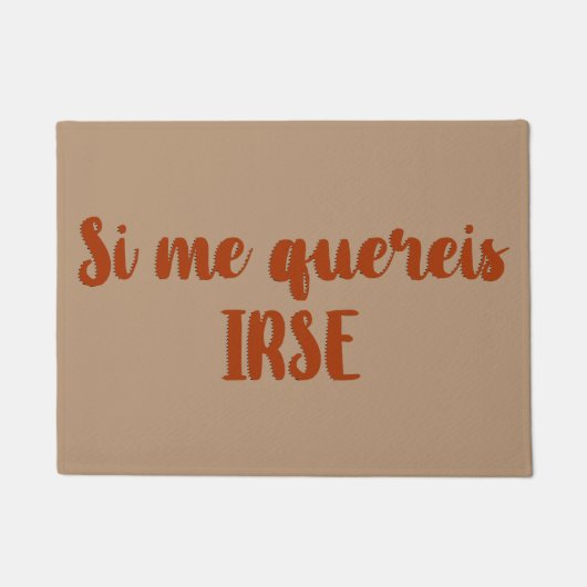 Eintritt Fußabtreter Wenn sich mir gehen quereis (Vorderseite)