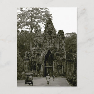 Eintritt in Angkor Wat II Postkarte