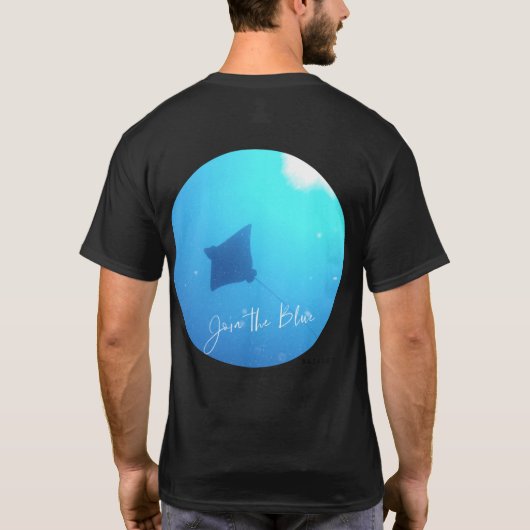 Eintritt in das Blau T-Shirt (Rückseite)