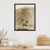 Eintritt in das Great Homestake Mine SD 1888 Poster (Küche)