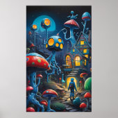Eintritt in das Mushroom Village Ken Gage Fantasy Poster (Vorne)