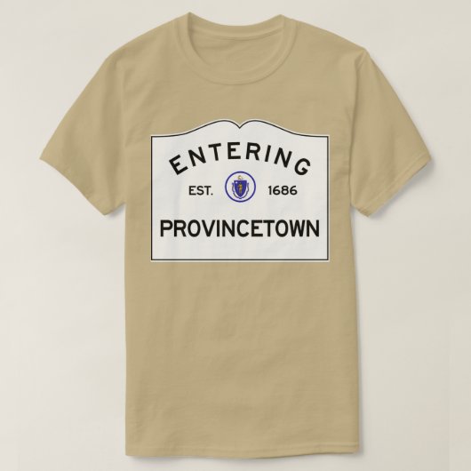 Eintritt in das Provincetown Massachusetts Commonw T-Shirt (Design vorne)