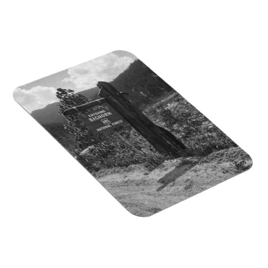 Eintritt in den Bighorn National Forest 1959 Unter Magnet (Rechte Seite)