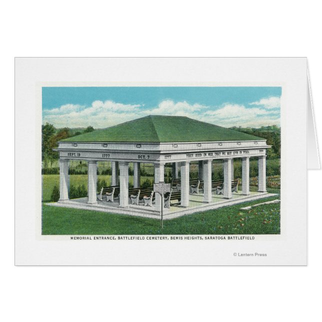 Eintritt in den Friedhof des Schlachtfeldes (Vorderseite (Horizontal))