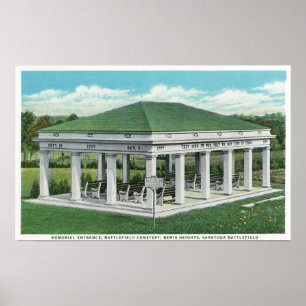 Eintritt in den Friedhof des Schlachtfeldes Poster