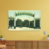 Eintritt in den Oak Park View Leinwanddruck (Insitu (Wohnzimmer))