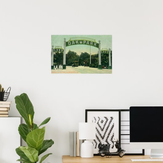 Eintritt in den Oak Park View Poster (Heimbüro)