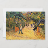 Eintritt in den öffentlichen Park von Vincent van  Einladung (Vorderseite)