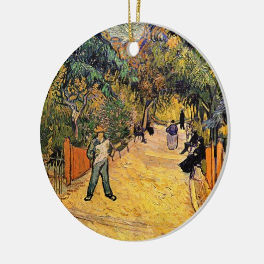 Eintritt in den öffentlichen Park von Vincent van Keramik Ornament (Links)