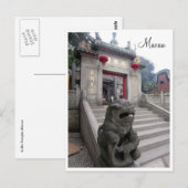 Eintritt in den Tempel Postkarte (Vorne/Hinten)