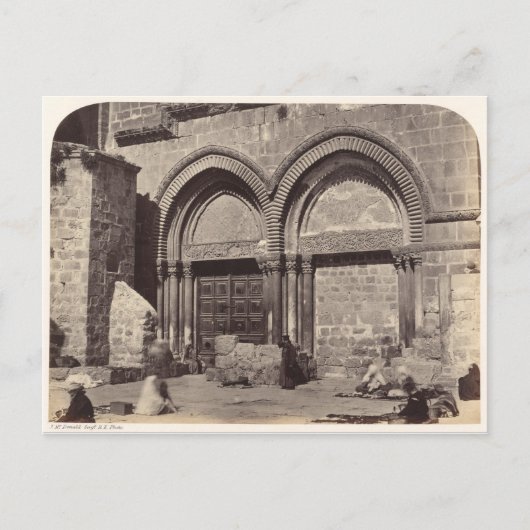 Eintritt in die Kirche des Heiligen Sepulchers Postkarte (Vorderseite)