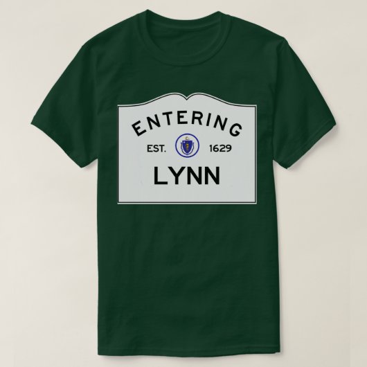 Eintritt in Lynn Massachusetts Commonwealth of Mas T-Shirt (Design vorne)