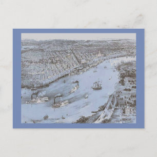 Eintritt in New Orleans, Ziviler Krieg Postkarte