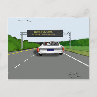 Eintritt in NJ Erhöhen Sie die Meds Postkarte
