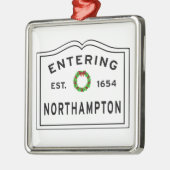 Eintritt in Northampton Massachusetts Metal Orname Ornament Aus Metall (Links)