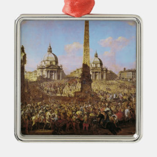 Eintritt in Rom von Jerzy Ossolinski Ornament Aus Metall