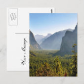 Eintritt ins Yosemite-Tal Postkarte (Vorne/Hinten)