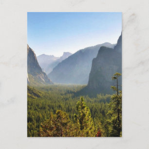 Eintritt ins Yosemite-Tal Postkarte