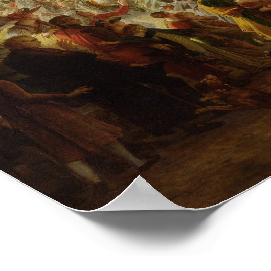 Eintritt Napoleons I in Berlin Poster (Ecke)