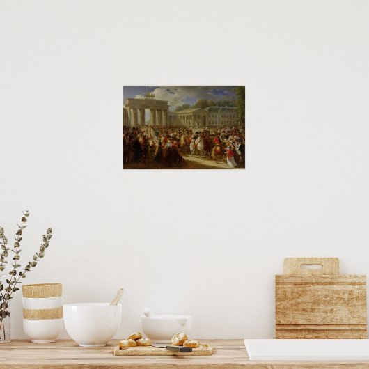 Eintritt Napoleons I in Berlin Poster (Küche)
