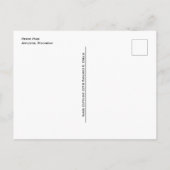 Eintritt, Pierce Park im Herbst, Appleton, WI Postkarte (Rückseite)