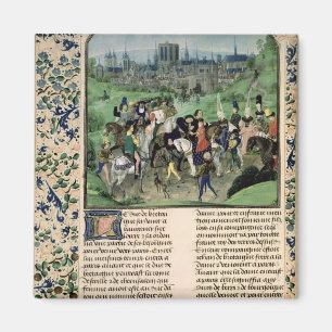 Eintritt von jungem Louis II von Anjou in Paris Magnet