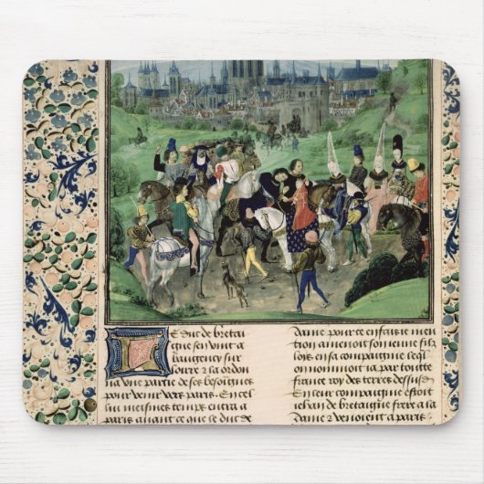 Eintritt von jungem Louis II von Anjou in Paris Mousepad (Vorne)