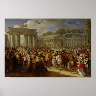 Eintritt von Napoleon I in Berlin Poster