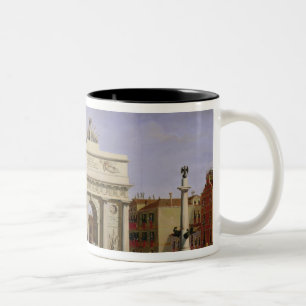 Eintritt von Napoleon I in Venedig, 1807 Zweifarbige Tasse