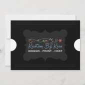 Eintrittskarte 12x18 Einladungen (Rückseite)