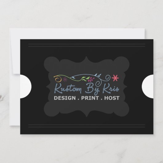 Eintrittskarte 12x18 Einladungen (Rückseite)