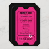 Eintrittskarte Baby Dusche Einladung (Vorne/Hinten)