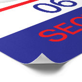 Eintrittskarte Baseball-Zulassung Ticket Absolvent Poster (Ecke)
