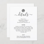 Eintrittskarte für antike Schwarz-Weiß-Details (Vorne/Hinten)