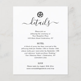 Eintrittskarte für antike Schwarz-Weiß-Details