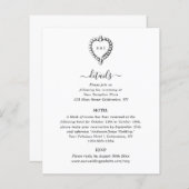 Eintrittskarte für antike Schwarz-Weiß-Details (Vorne/Hinten)