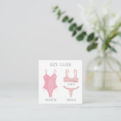 Eintrittskarte für Dessous-Dusche Begleitkarte (Stehend Vorderseite)