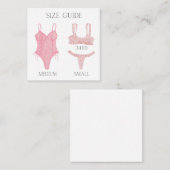 Eintrittskarte für Dessous-Dusche Begleitkarte (Vorne/Hinten)