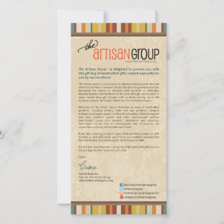 Eintrittskarte für die Geschenktasche