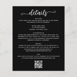 Eintrittskarte für die Hochzeitdetails