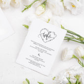 Eintrittskarte für die Hochzeitdetails RSVP Karte