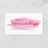 Eintrittskarte für die Werbeaktion für Wasserfarbe Visitenkarte (Vorderseite)