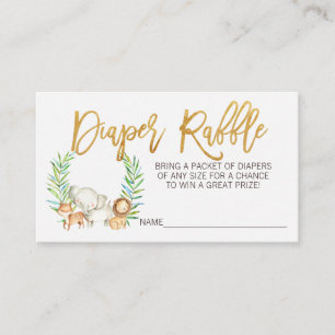 Eintrittskarte für einen Safari-Dschungel Begleitkarte